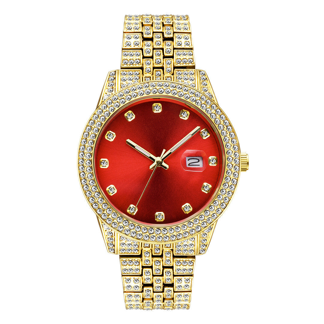 Fashion Hip Hop Diamond Watch Full Diamond Luminous