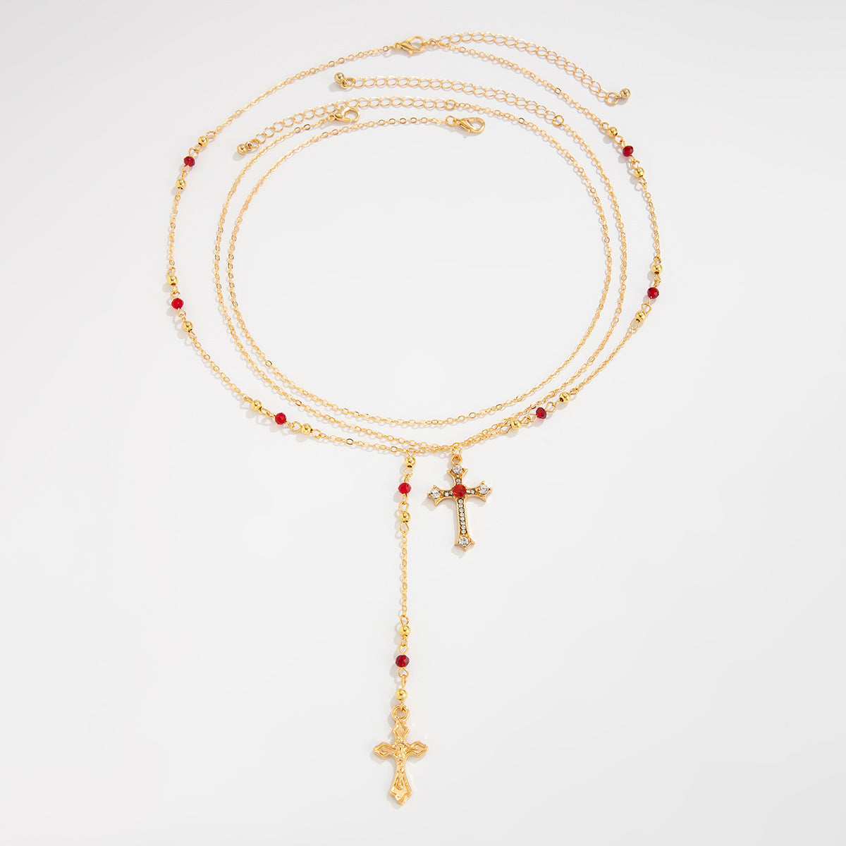 Hip Hop Diamond Cross Pendant Necklace