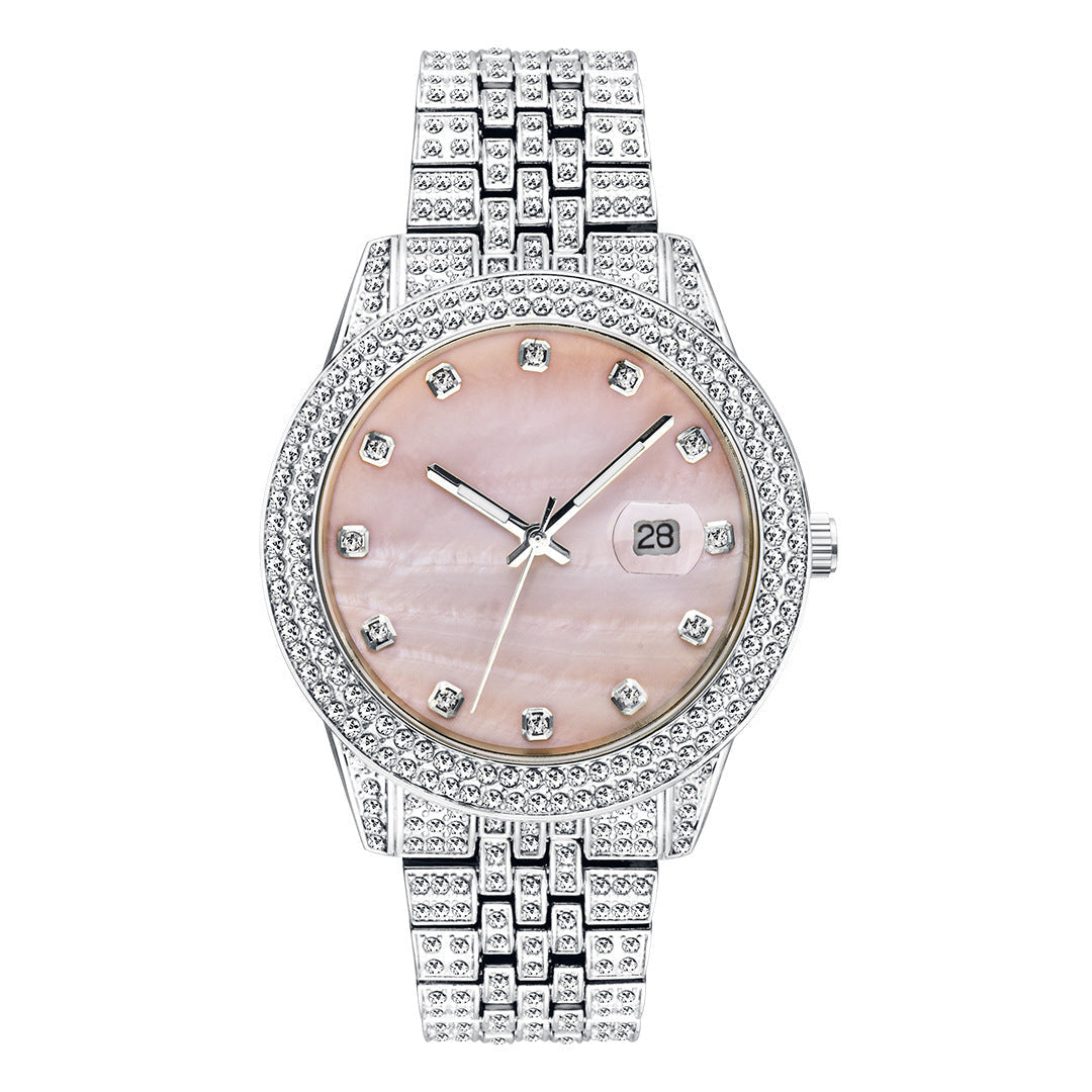 Fashion Hip Hop Diamond Watch Full Diamond Luminous