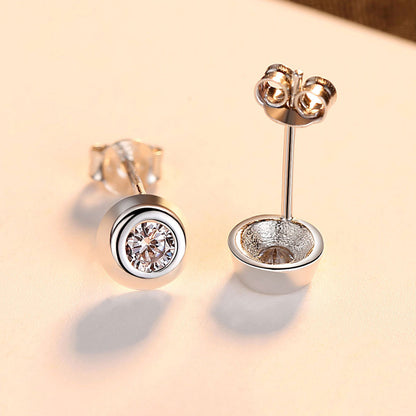 Zircon Japanese And Korean Style Simple Ear Jewelry