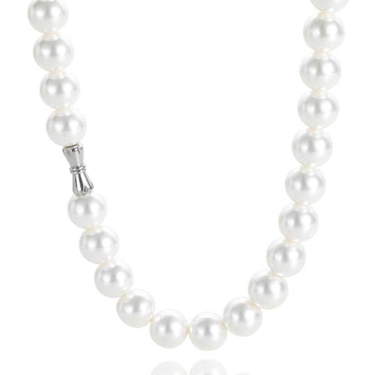 Hip Hop 6 To 12mm Pearl Necklace Bracelet Jewelry