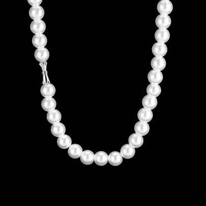 Hip Hop 6 To 12mm Pearl Necklace Bracelet Jewelry