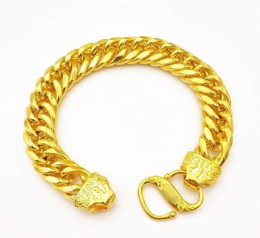 Men's fine flat bracelet