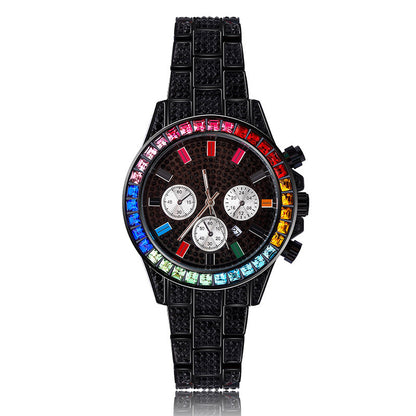 Multi-dial hip-hop watch