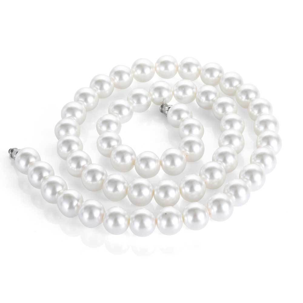 Hip Hop 6 To 12mm Pearl Necklace Bracelet Jewelry