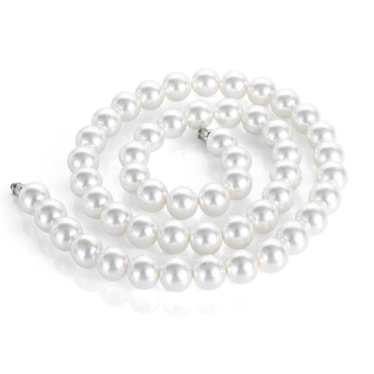 Hip Hop 6 To 12mm Pearl Necklace Bracelet Jewelry