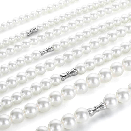 Hip Hop 6 To 12mm Pearl Necklace Bracelet Jewelry