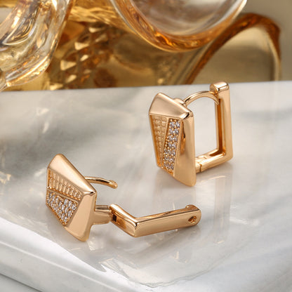 Fine Zircon Inlaid Earrings Women's European And American Fashion