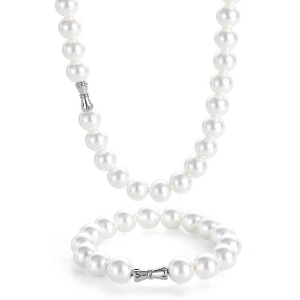 Hip Hop 6 To 12mm Pearl Necklace Bracelet Jewelry